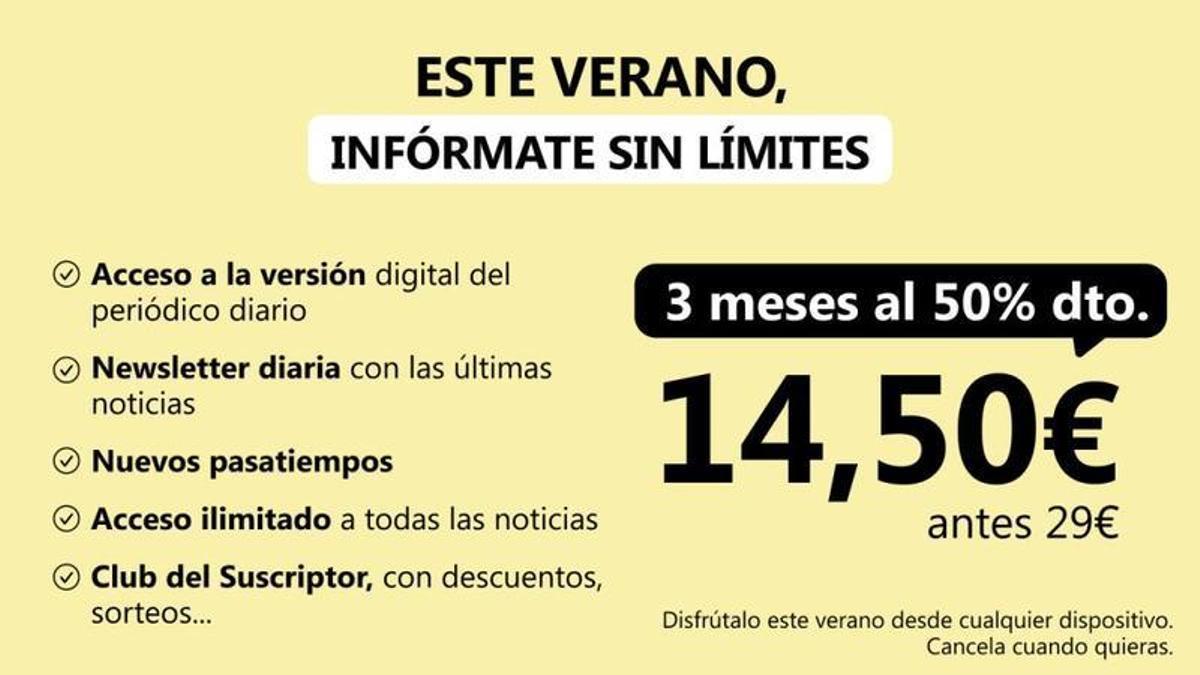 Oferta de suscripción de La Opinión de Málaga por el verano.