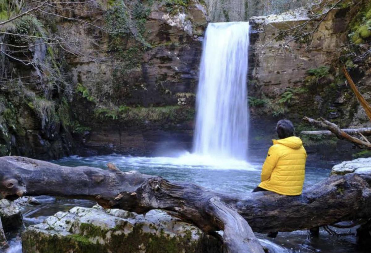 La idílica fervenza do Pombar,en Quiroga, en la Ribeira Sacra de Lugo.  | // SANTIAGO BACARIZA