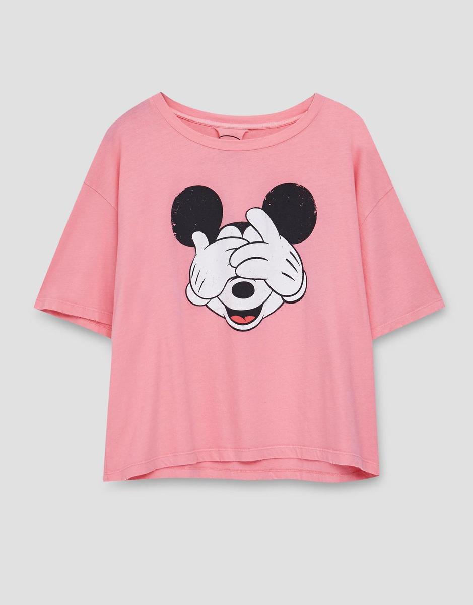 Camisetas animadas: Mickey rosa