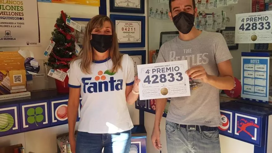 Cuarto Premio 42833 de la Lotería de Navidad en Yaiza (Lanzarote)