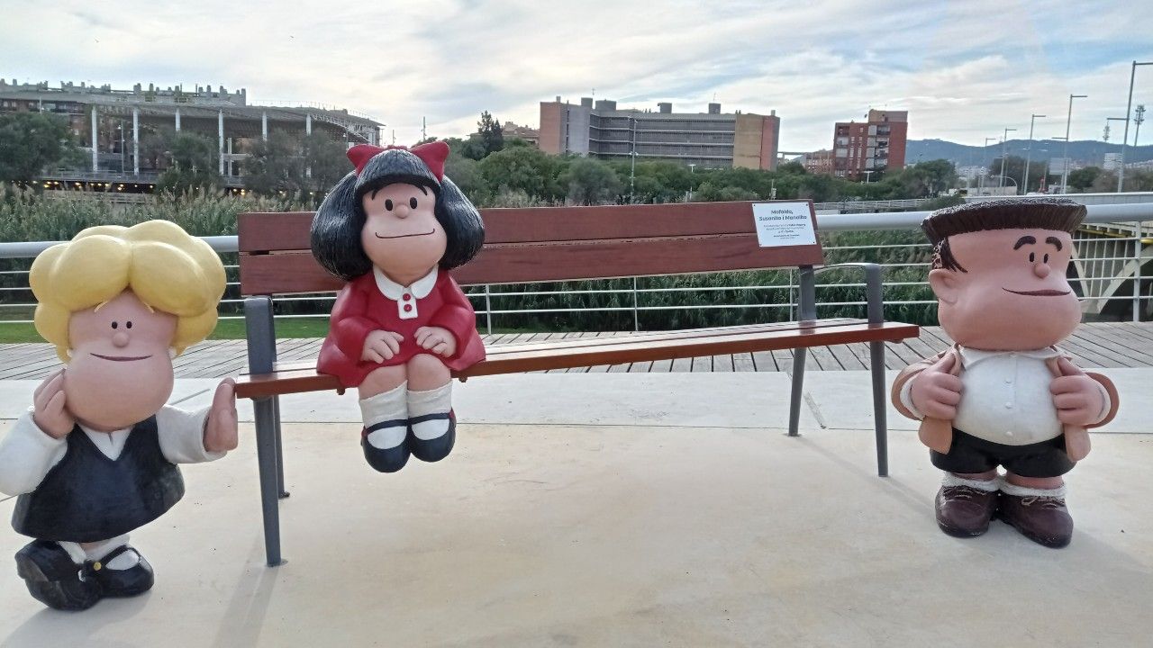 Escultura Mafalda, Susanita i Manolito