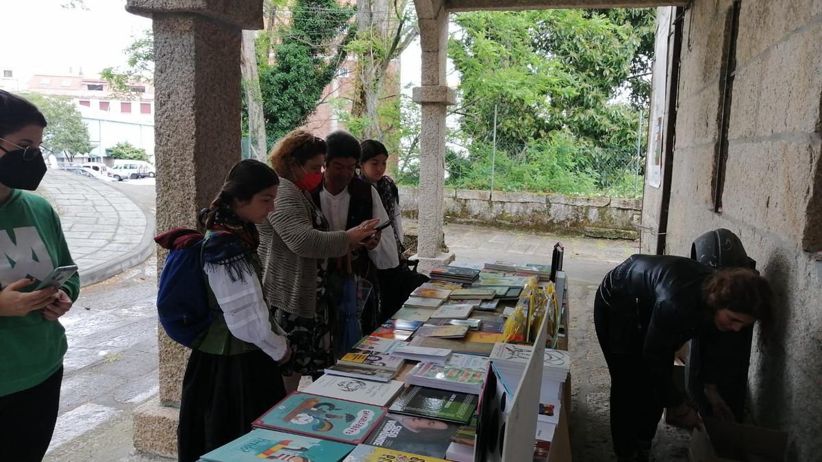 Libros expostos en Monte da Vila.