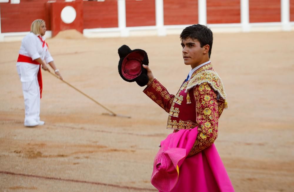 Novillada en El Bibio en la Feria de Begoña 2018.