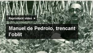 Cesk Freixas protagoniza el vídeo de presentación del proyecto de documental sobre la vida y obra de Manuel de Pedrolo.