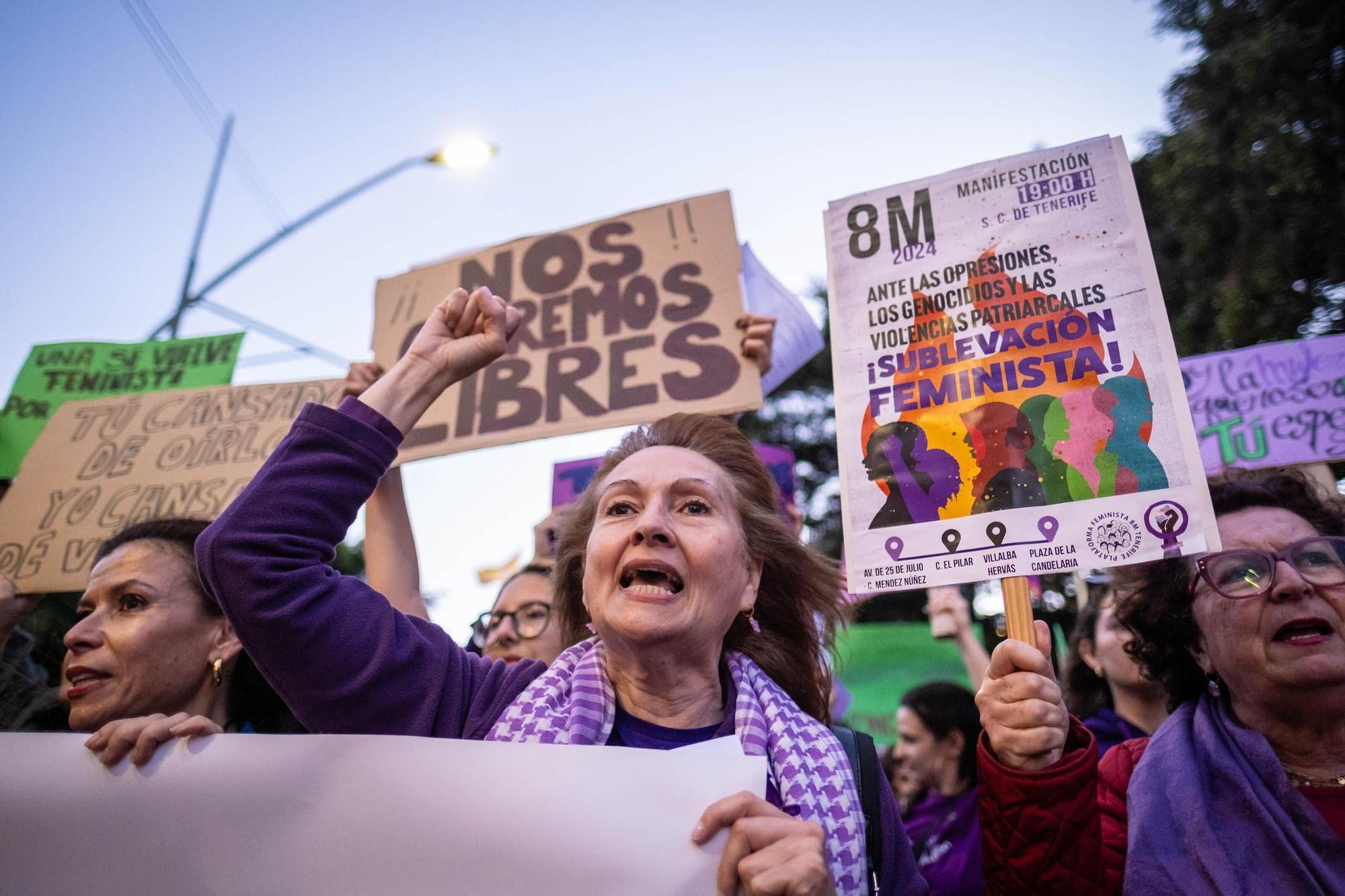 Manifestación del 8M en Santa Cruz