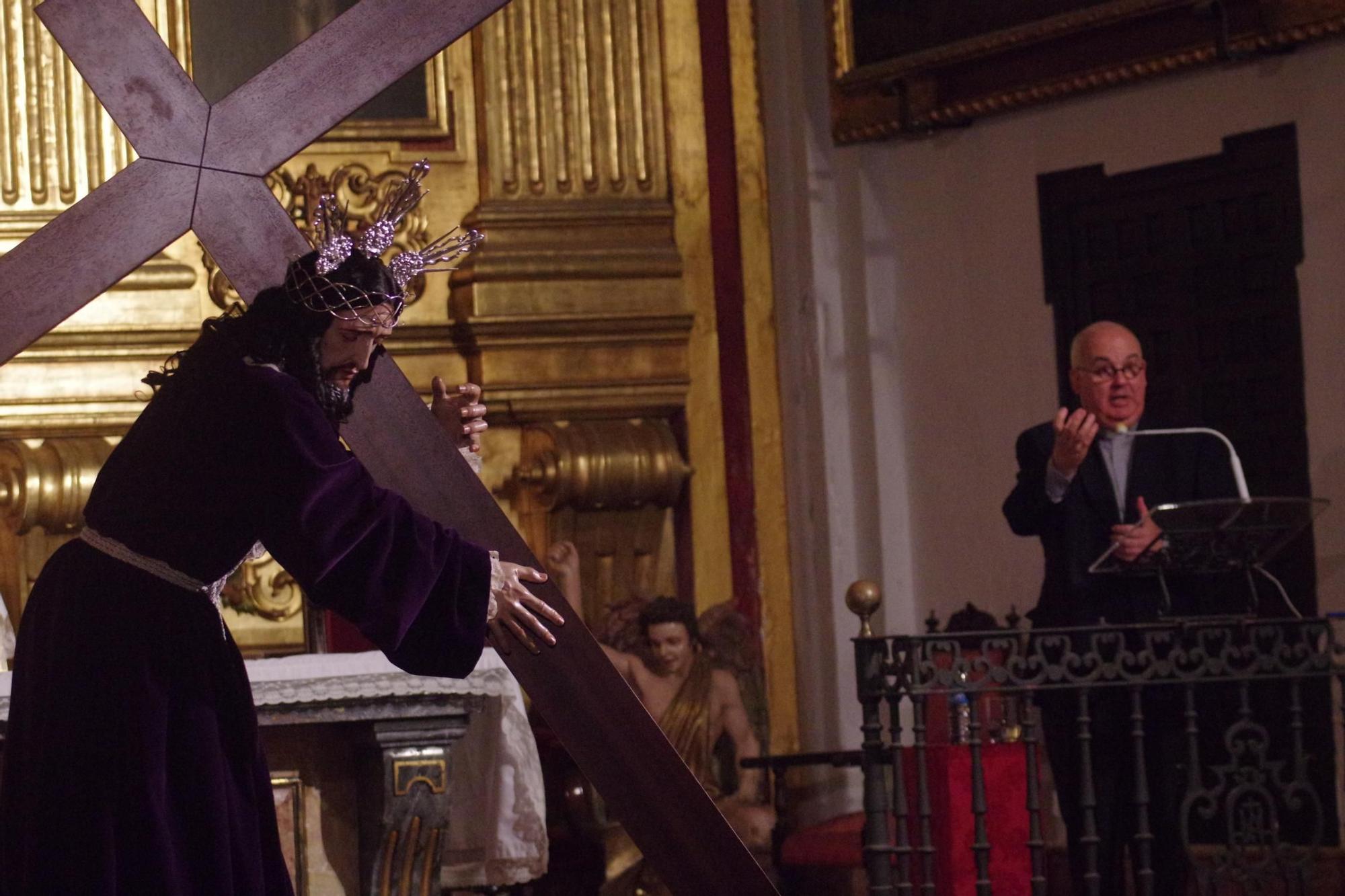 Nueva imagen de Jesús Nazareno con la Llaga en el Hombro, obra del imaginero Alejandro Paneque, presentada en la iglesia de San Julián