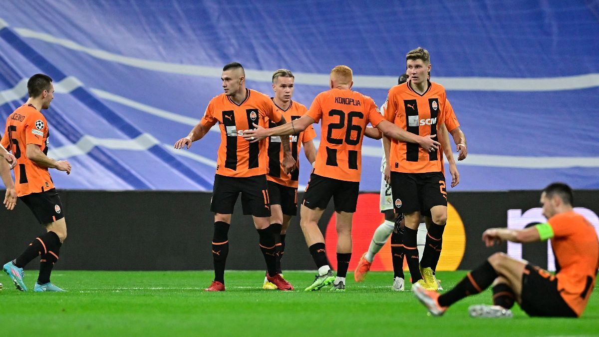 Jugadores del Shakhtar en un partido