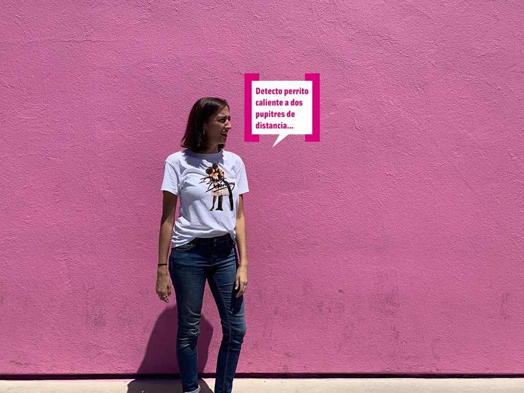 Carmen Raya con bocadillo Cuore en Los Angeles