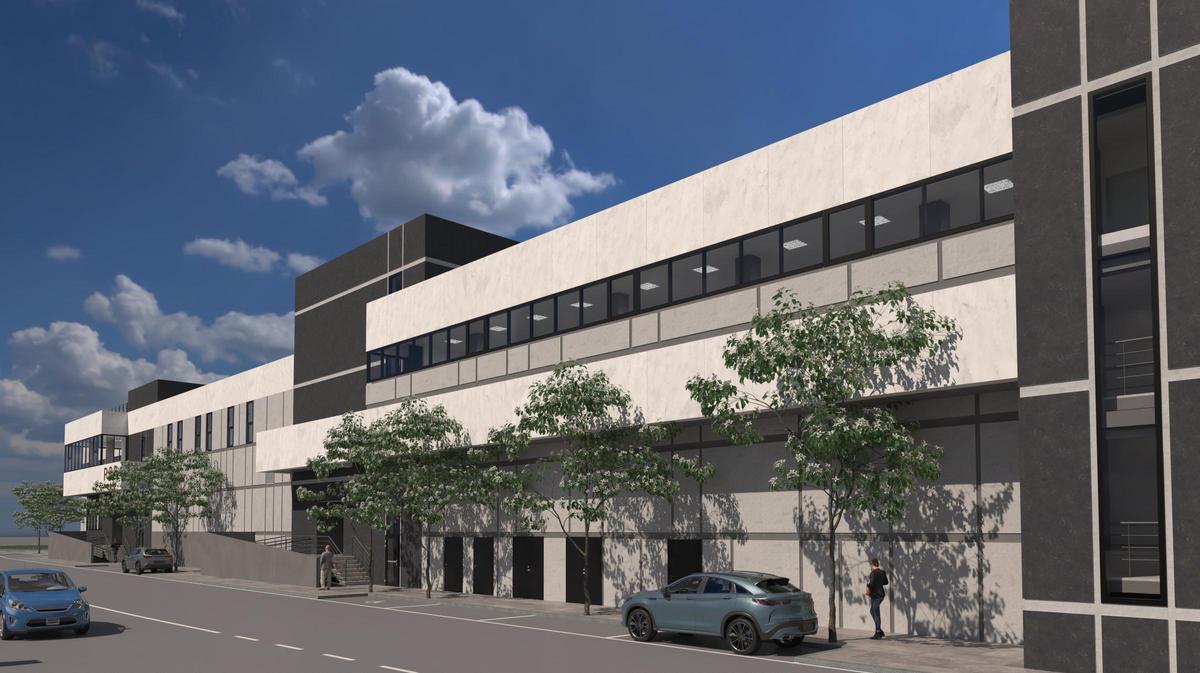 Fachada del futuro Puesto de Control Fronterizo en Guixar.