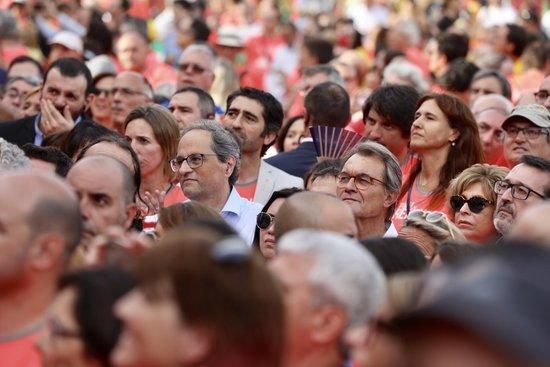 La manifestació de la Diada omple la Diagonal