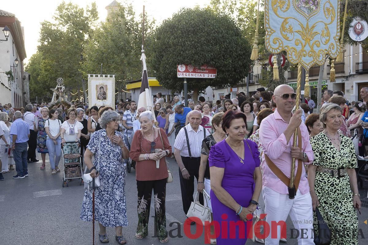 La virgen del Carmen volvió a procesionar por las calles de su barrio en la ciudad de Caravaca de la Cruz.