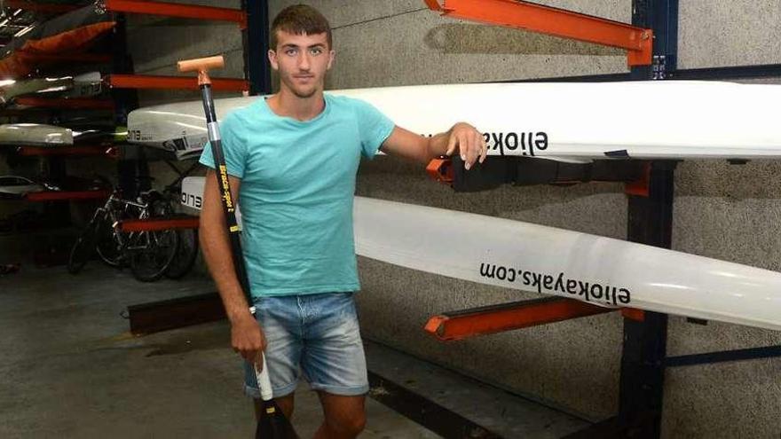 David Barreiro, ayer, en las instalaciones del Centro de Tecnificación Deportiva de Pontevedra. // R.V.