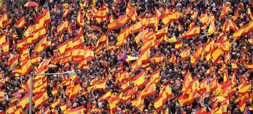 Manifestación en Madrid contra Pedro Sánchez