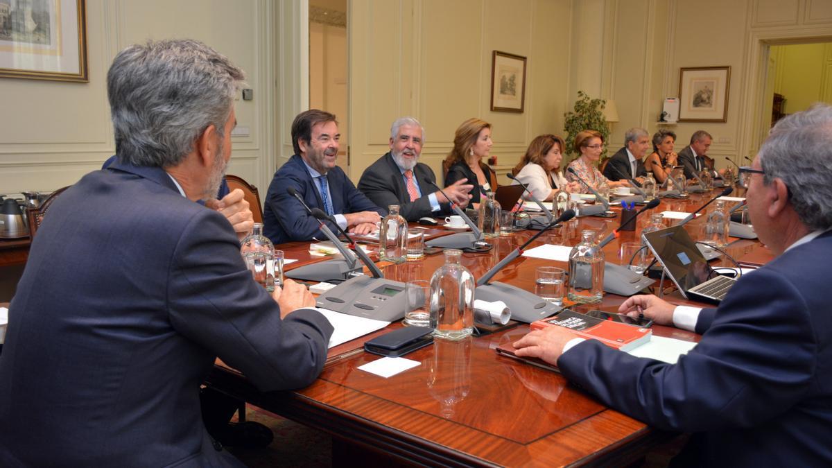 Carlos Lesmes preside la reunión del Pleno del Poder Judicial en Madrid