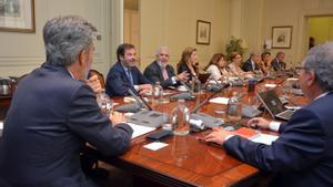 Carlos Lesmes preside la reunión del Pleno del Poder Judicial en Madrid.