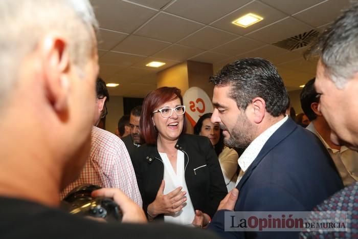 Ambiente de la noche electoral en la sede de Cs