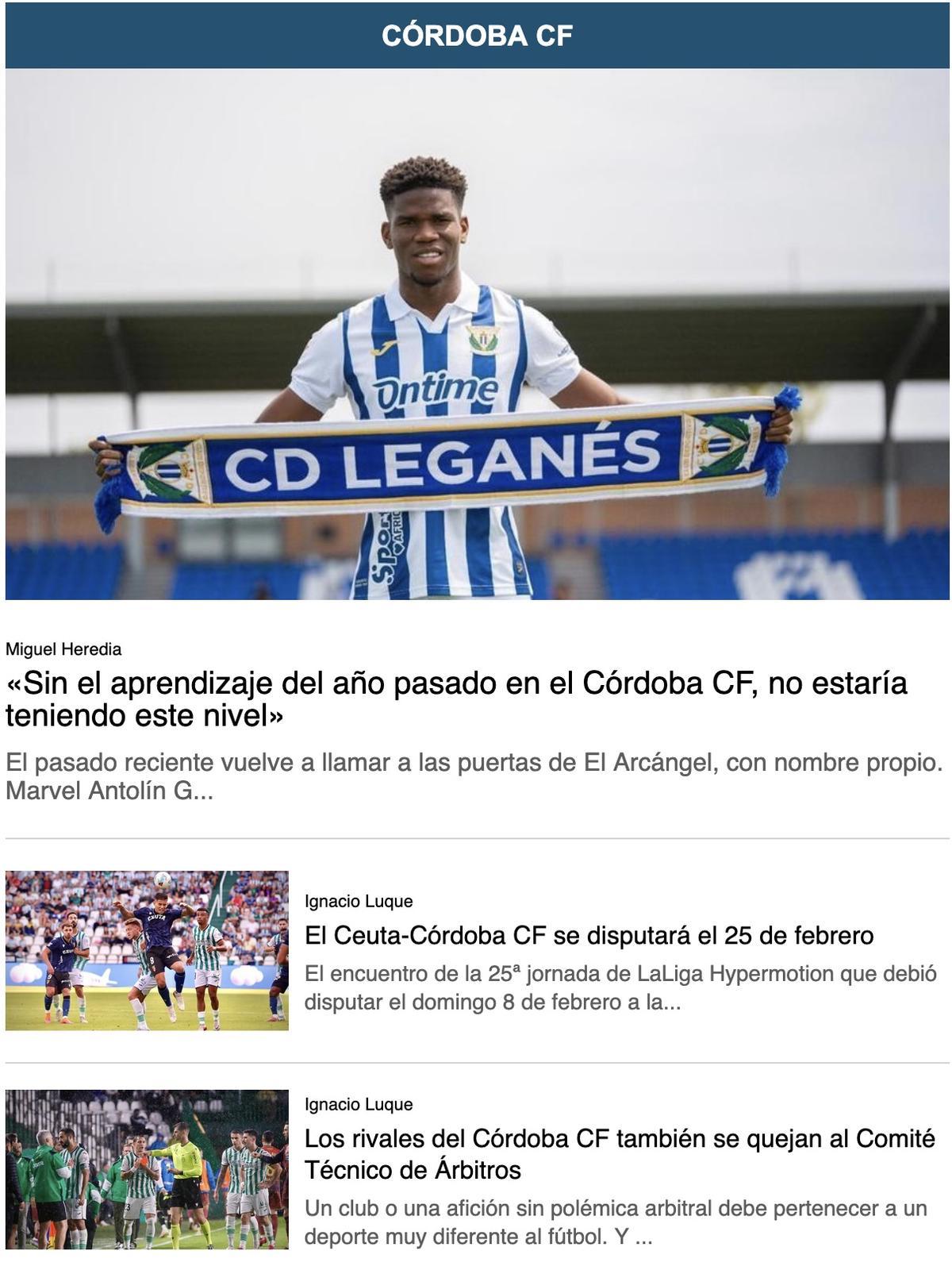 La newsletter del Córdoba CF en Diario Córdoba, todos los días.