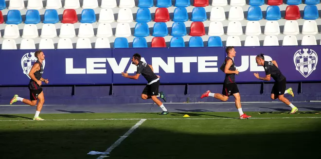 Así ha sido el entrenamiento de hoy del Levante UD