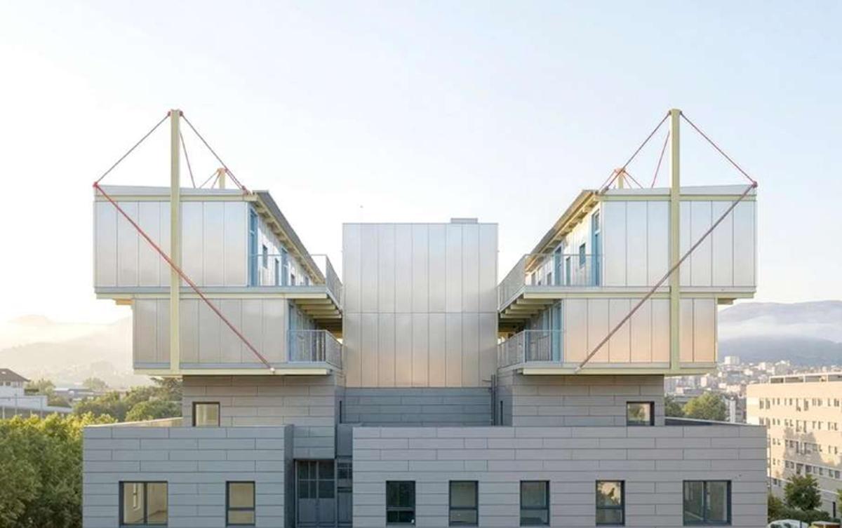 Propuesta de levante en un edificio público del municipio vizcaíno de Leioa.