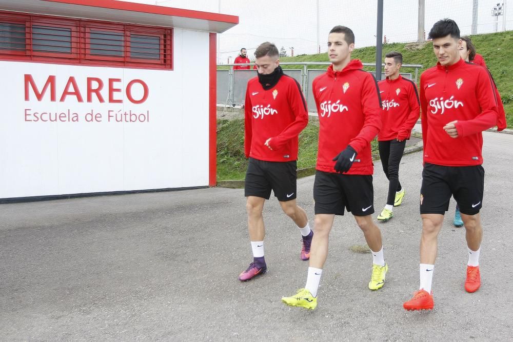 Entrenamiento del Sporting de Gijón