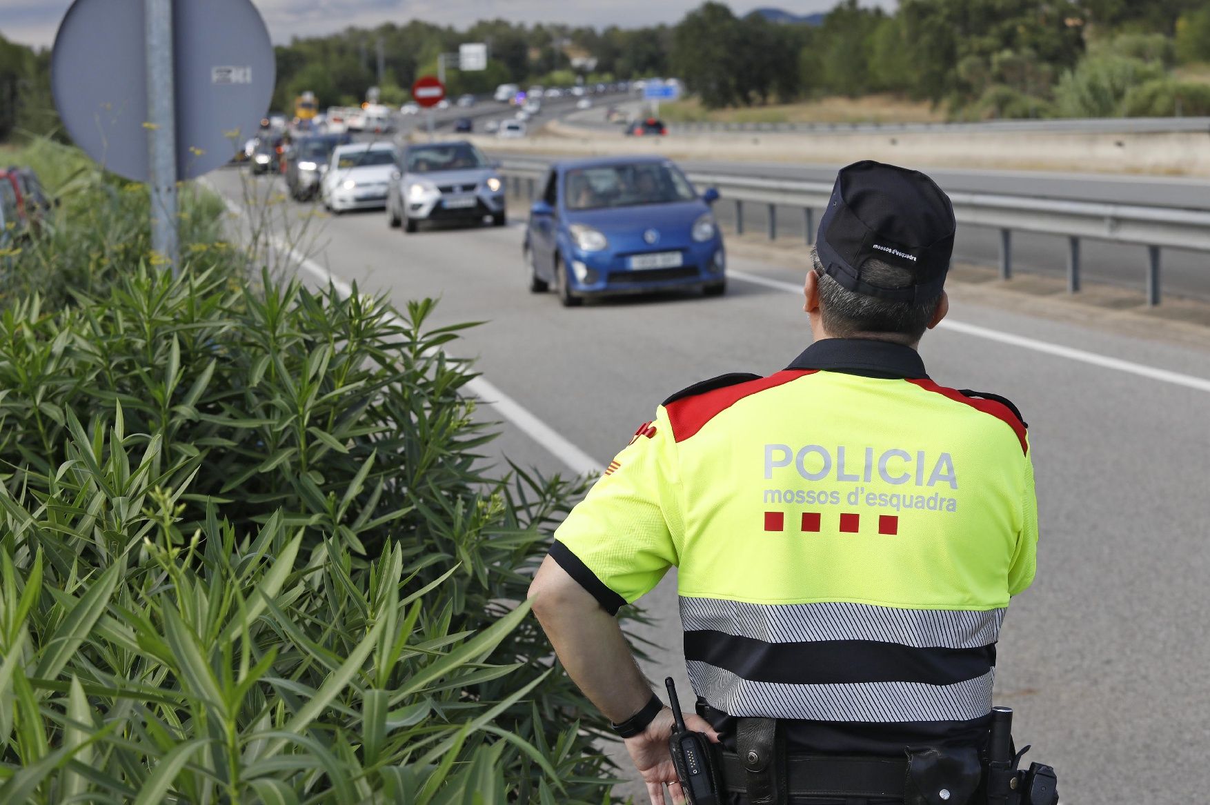 Les imatges de la protesta a la Llagostera que ha tallat la C-35