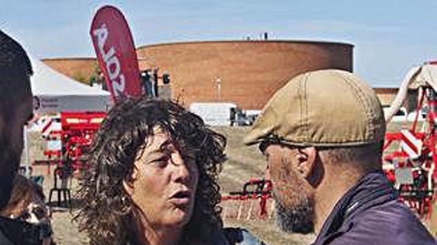 La consellera Teresa Jordà ahir a la fira Agro Alta Segarra