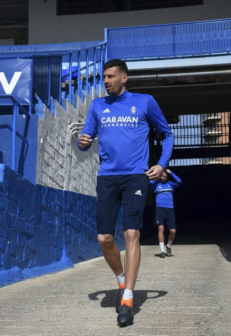 El Real Zaragoza se prepara para el 'derbi' de mañana