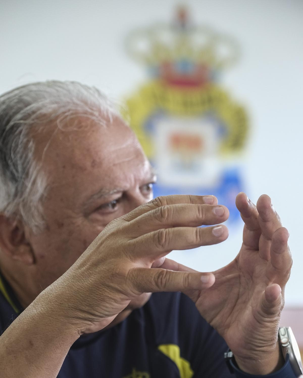 Juan Manuel Rodríguez, en un instante de la entrevista en el Anexo.