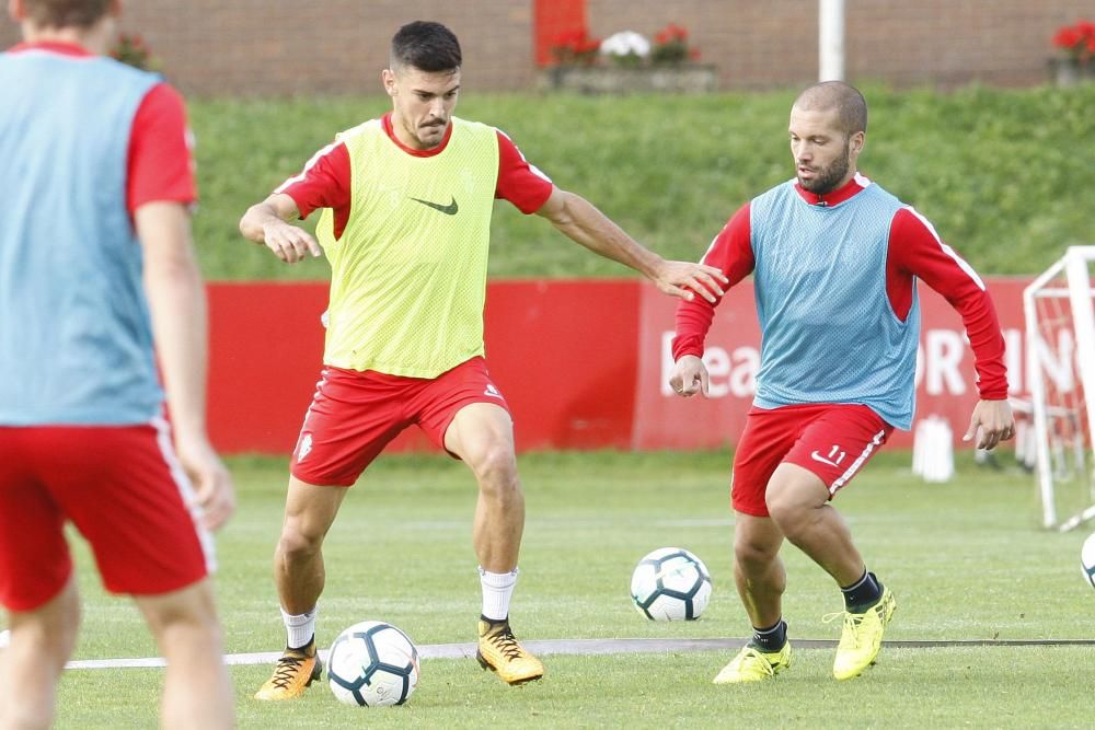 Entrenamiento del Sporting 03/10/2017