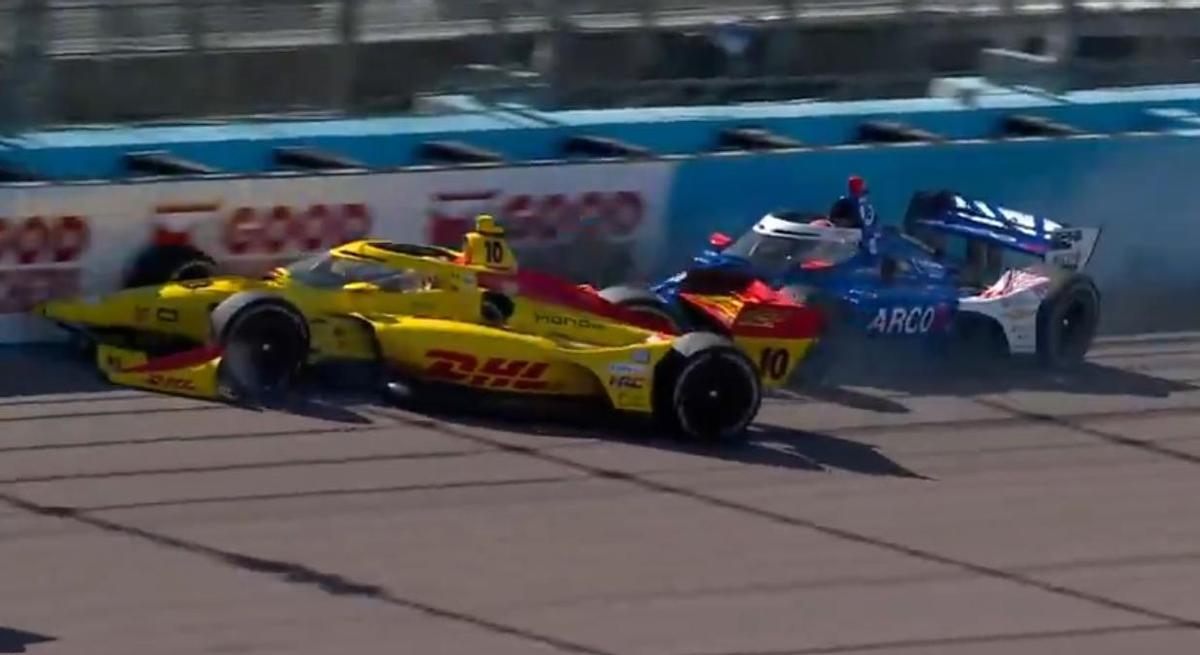 El accidente de Álex Palou en Phoenix