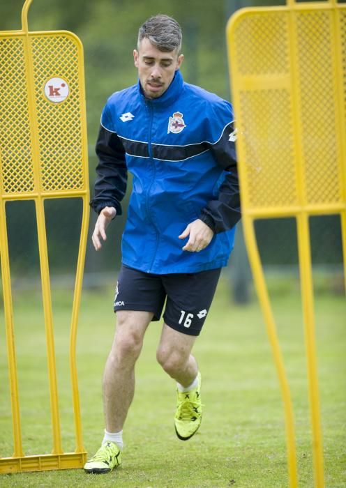 Luisinho se entrena con sus compañeros