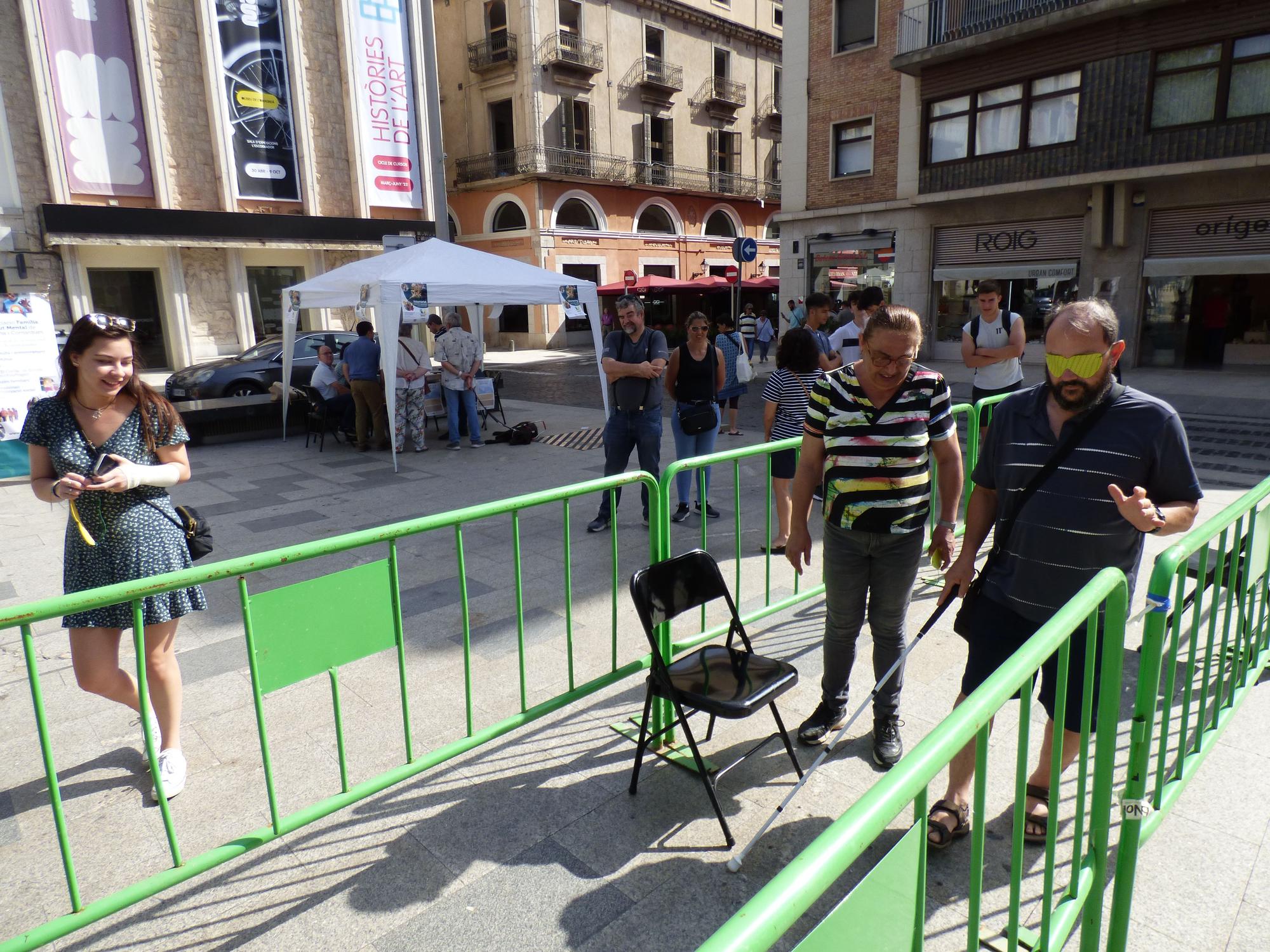 Figueres es posa a la pell de les persones cegues amb ONCE Catalunya