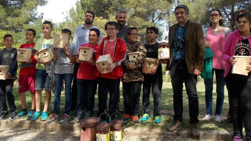 Fotografia de grup dels diferents impulsors i autors de l&#039;acció d&#039;aquest matí a Puigterrà