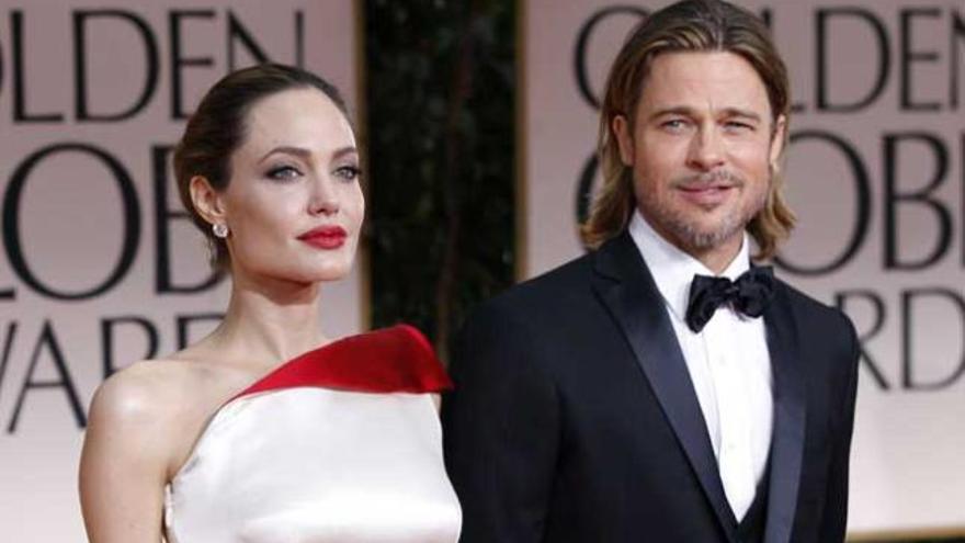 Angelina Jolie, con Brad Pitt.