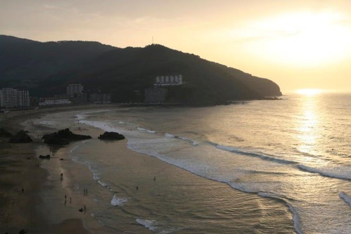 Playa cerca de Bilbao.