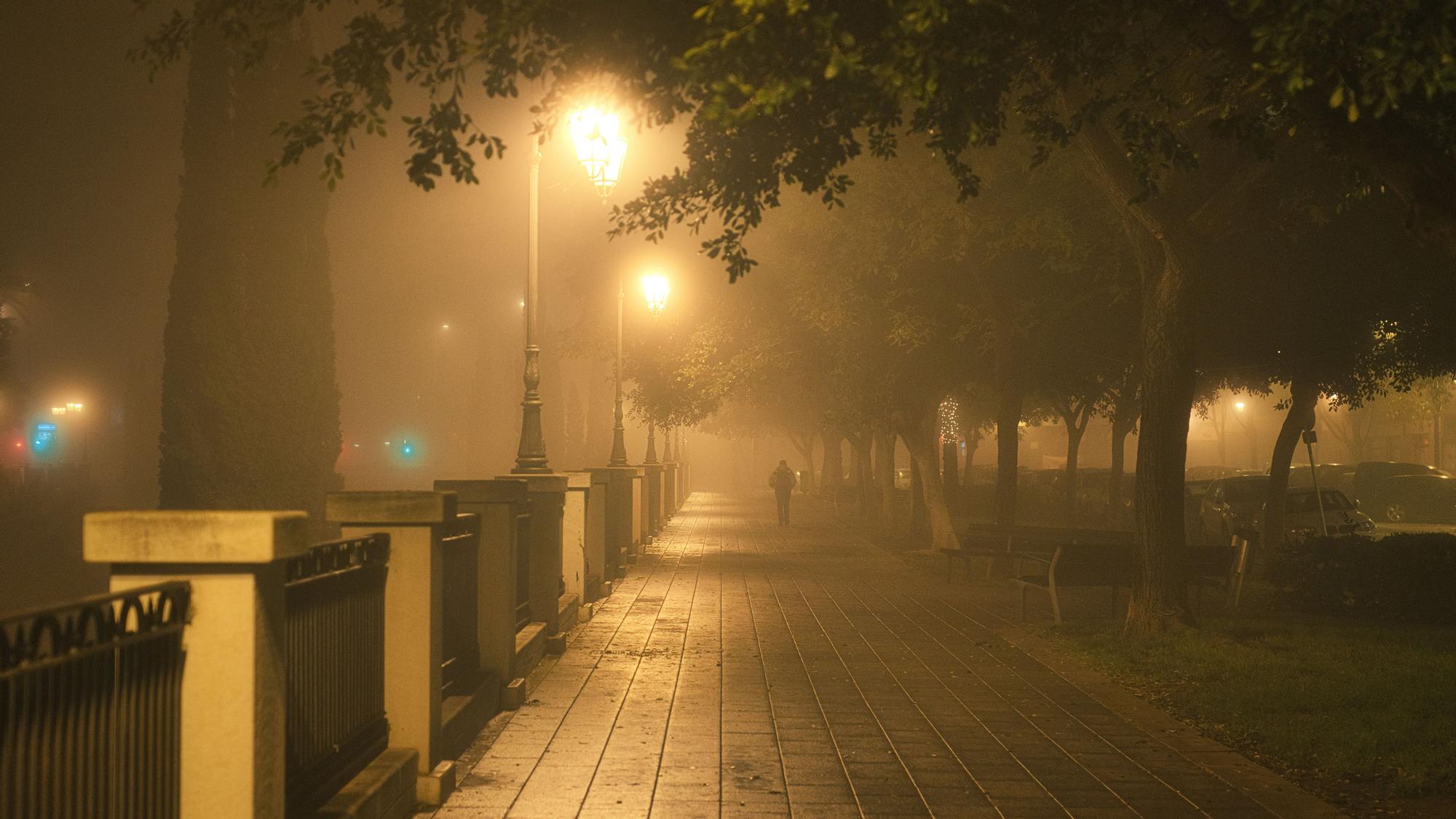 Niebla en Palma durante Nochebuena