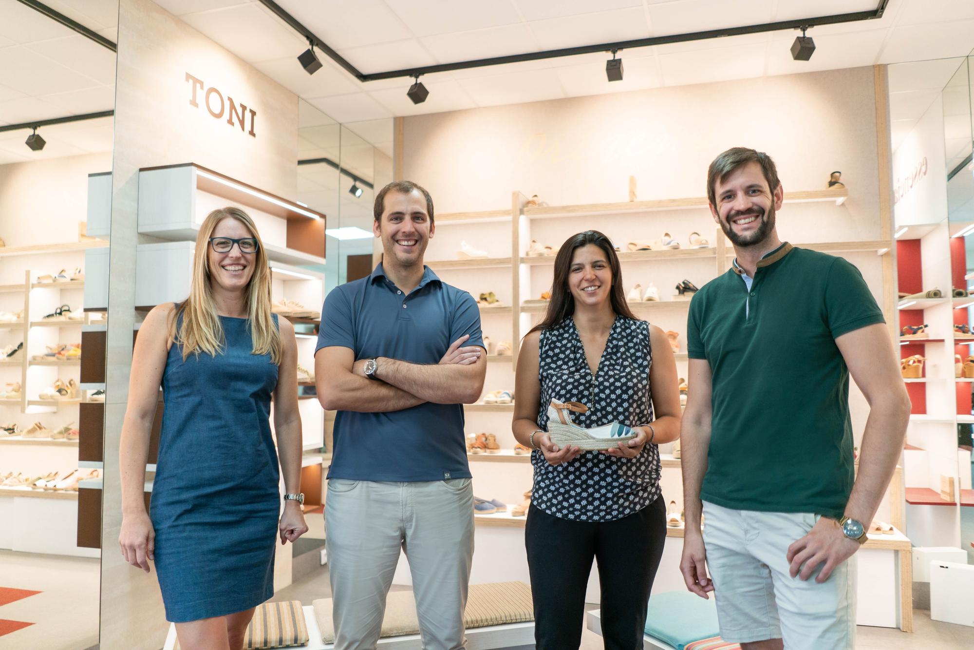 El equipo directivo de Toni Pons: Emma Mariscal (planificación), Jordi Pons (director general), Ruth Bernàcer (comercial) y Ricard Llop (márketing).