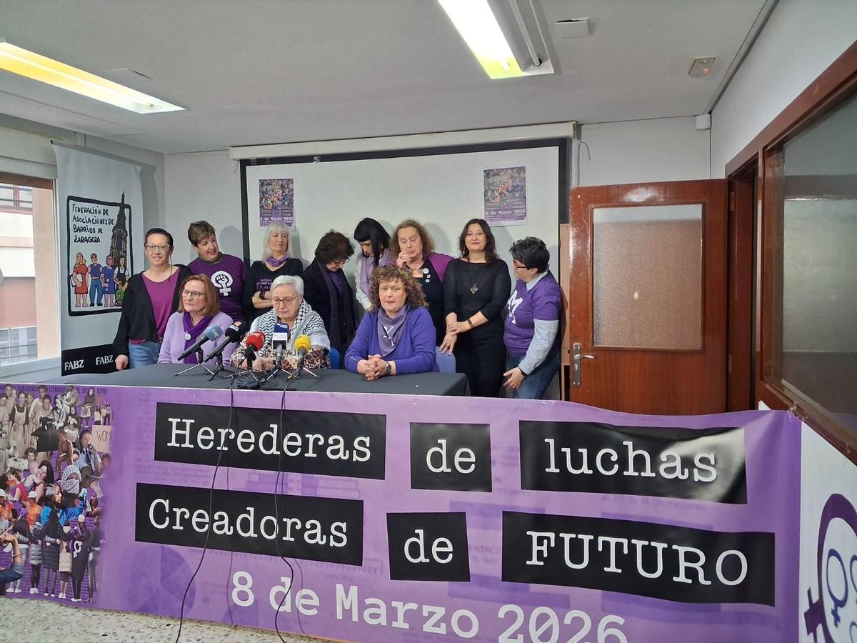 Presentación de las actividades para este 8M en Zaragoza.