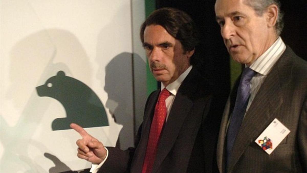 José María Aznar y Miguel Blesa, en el 2006