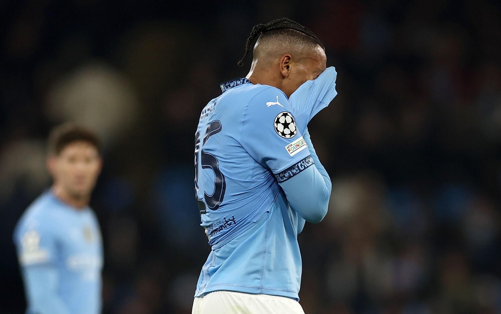 MANCHESTER (United Kingdom), 11/02/2025.- Manchester City defender Manuel Akanji during the UEFA Champions League knockout phase play-offs 1st leg match between Manchester City and Real Madrid, in Manchester, Britain, 11 February 2025. (Liga de Campeones, Reino Unido) EFE/EPA/ADAM VAUGHAN