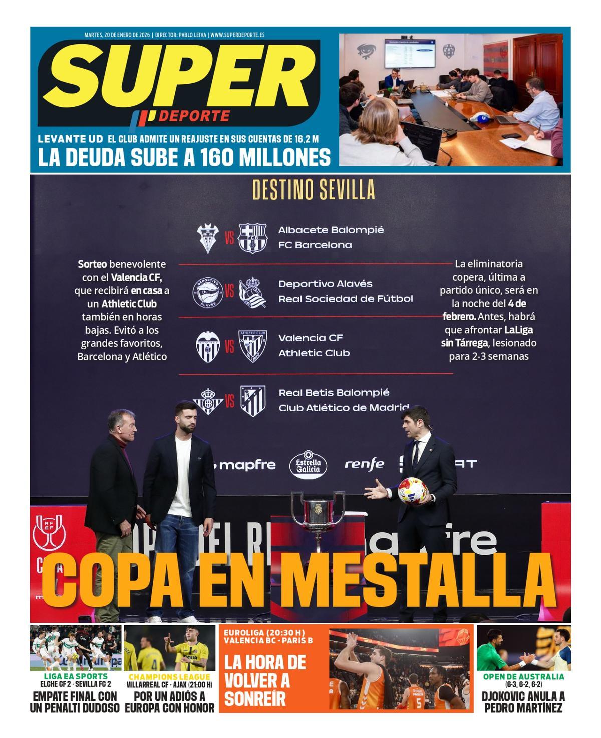 Estas son las portadas de la prensa deportiva de hoy