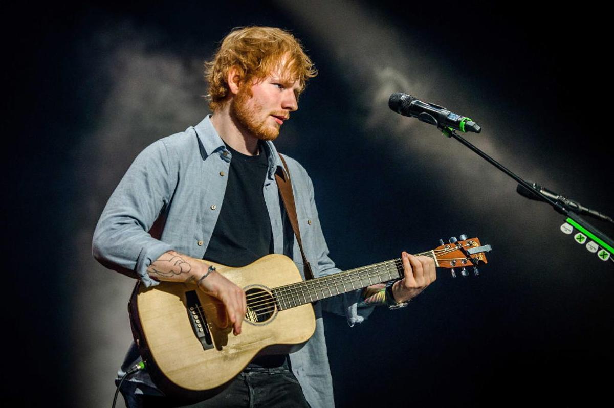Ed Sheeran durante una de sus actuaciones.