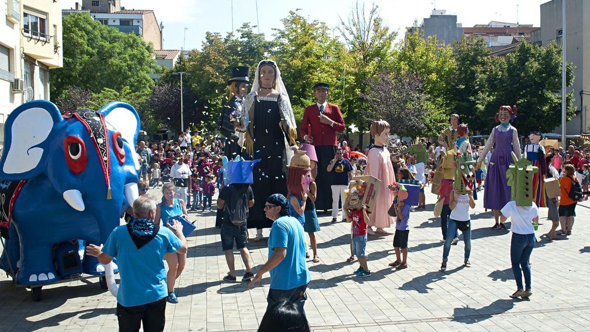 Rubí durante la Fiesta Mayor Pequeña de Sant Roc 2018.