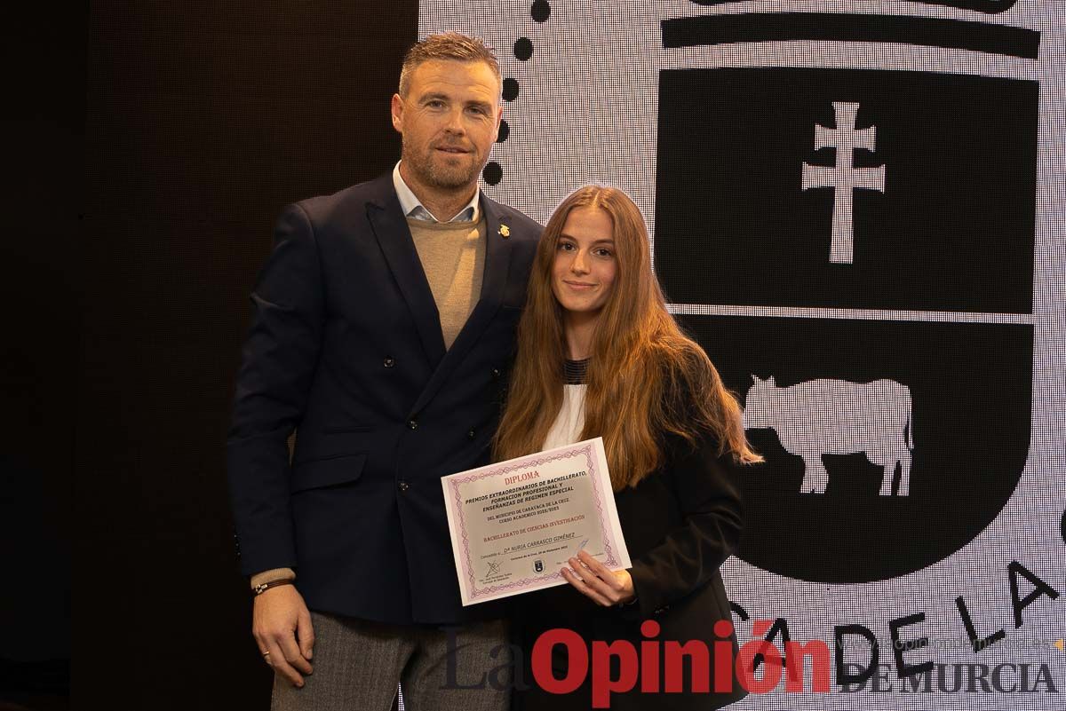 Entrega premios de educación en Caravaca