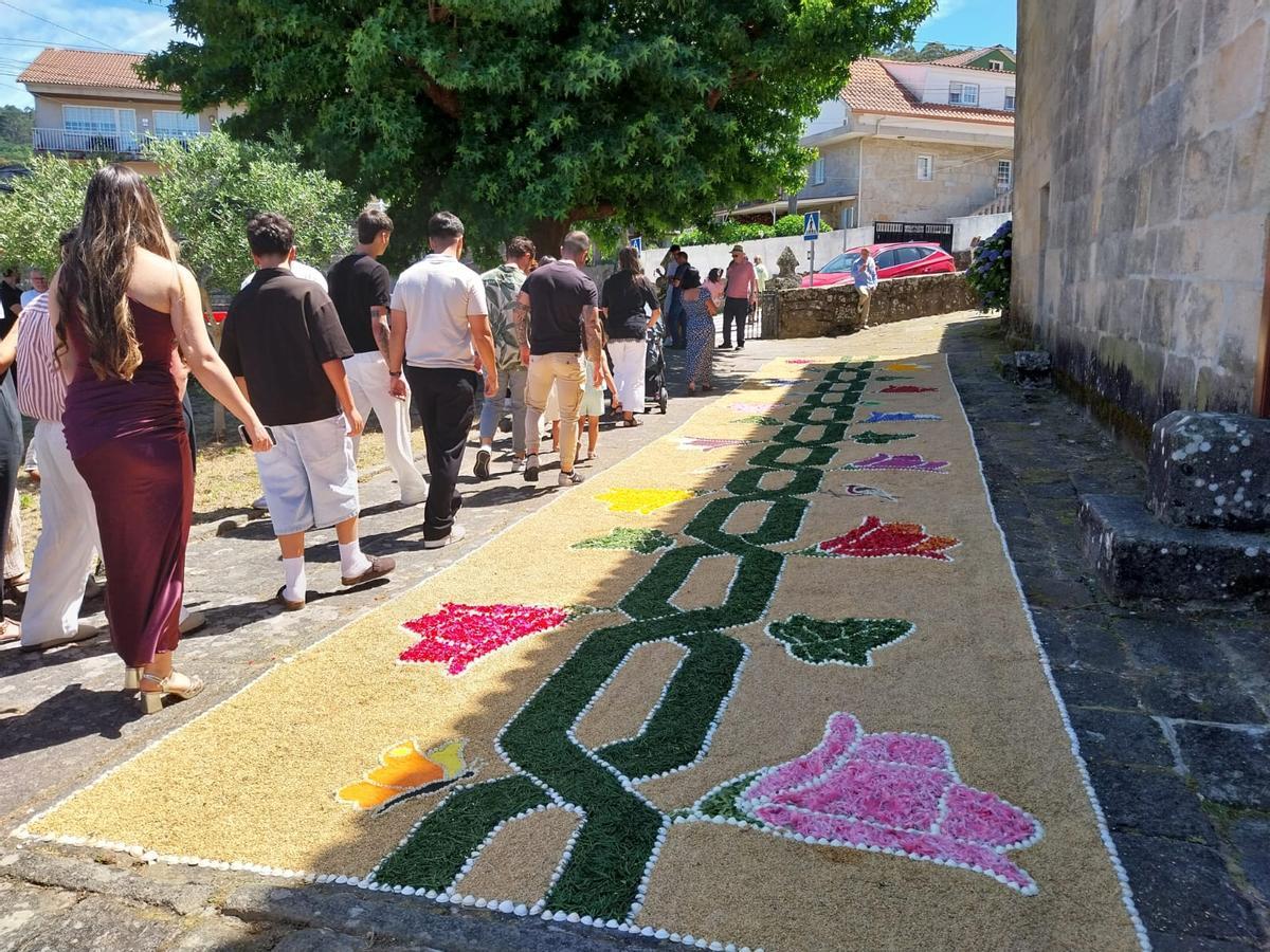 La celebración del Corpus de Cela, en Bueu La celebración del Corpus de Cela, en Bueu