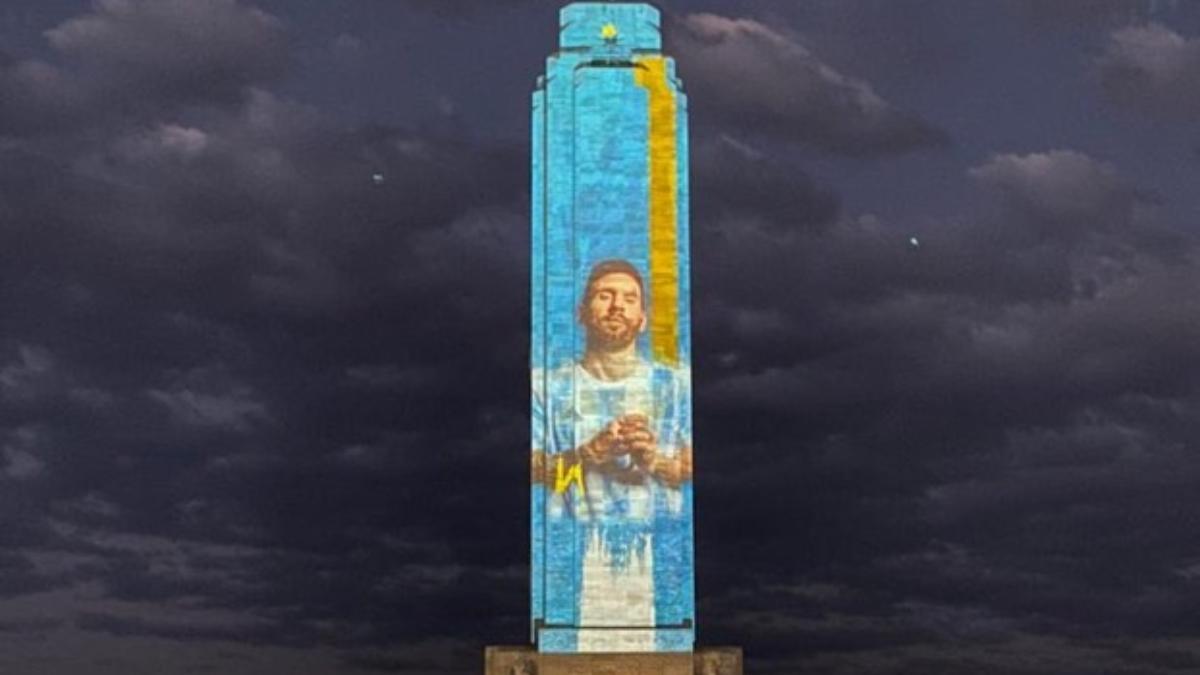 Así fue el homenaje a Leo Messi en Rosario