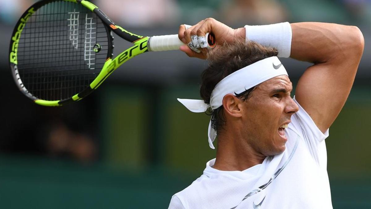 Rafa Nadal, satisfecho de su juego en Wimbledon