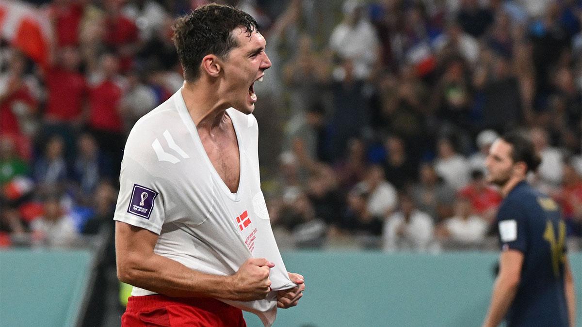 Francia - Dinamarca | El gol de Christensen