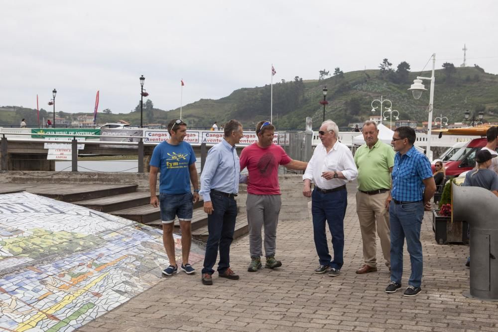 Reunión de algunos de los ganadores absolutos del Descenso Internacional del Sella en Ribadesella