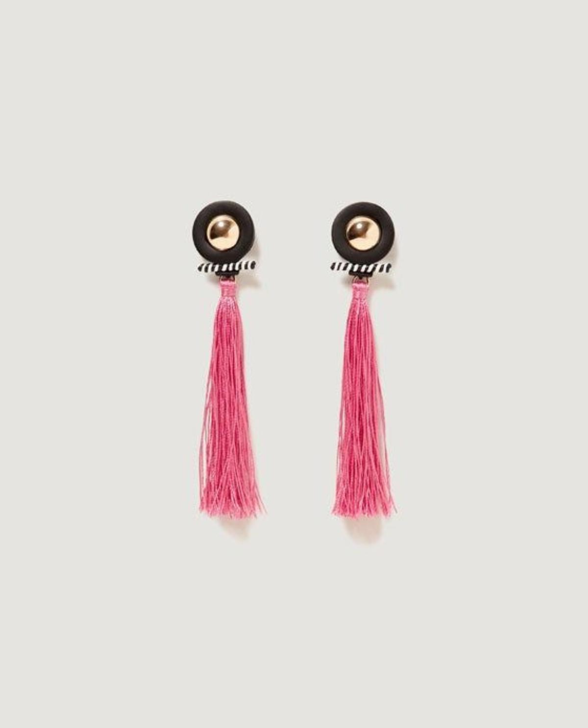 Pendientes fucsias